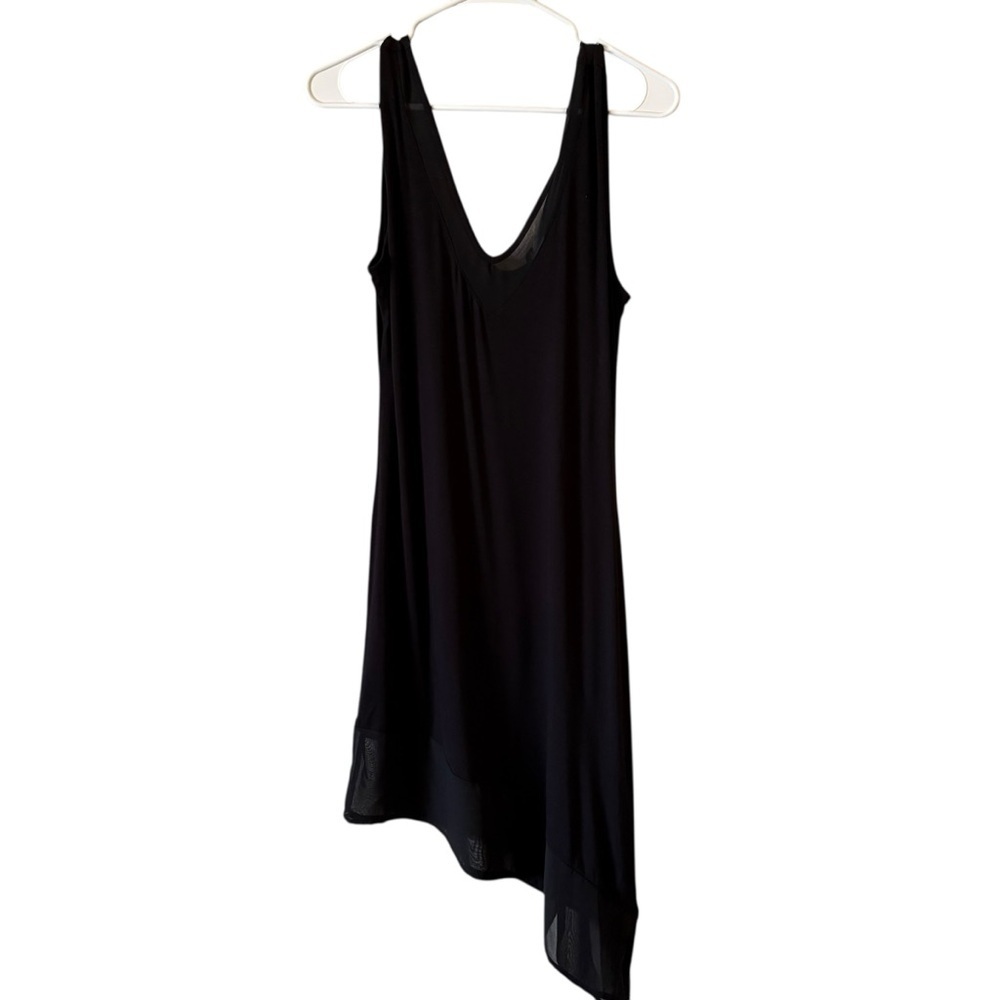 Calvin Klein Assymetrical black swim cover-up NWT size S/M - Picture 8 of 14